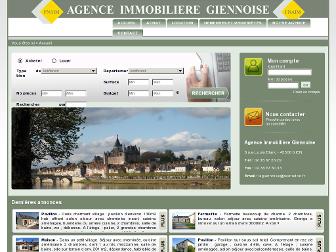 agence-immobiliere-giennoise.fr website preview