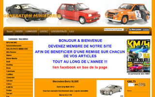 generation-miniatures.fr website preview