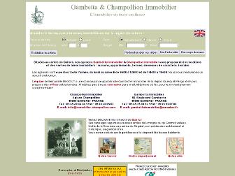 immobilier-champollion.com website preview