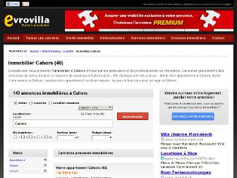 immobilier-cahors.evrovilla.com website preview