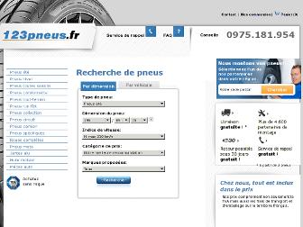 123pneus.fr website preview
