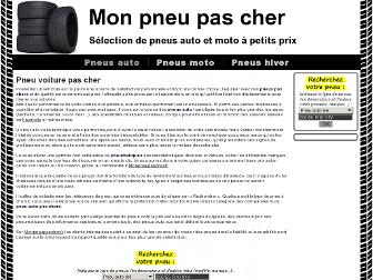 monpneupascher.fr website preview