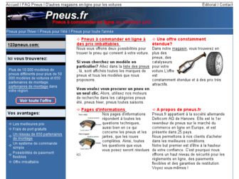 pneus.fr website preview