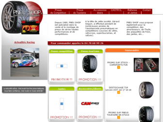 pneu-shop.fr website preview