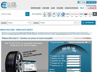 elite-pneus.fr website preview