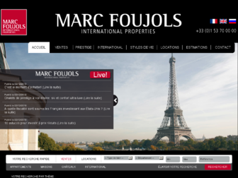 marcfoujols.com website preview