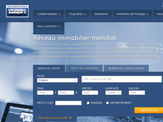 coldwellbanker.fr website preview