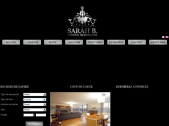 sarahb-immobilier.com website preview
