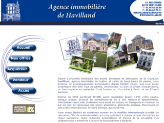 dehavilland.fr website preview