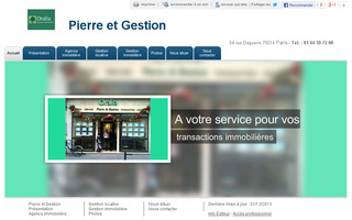 pierre-et-gestion-paris14.fr website preview