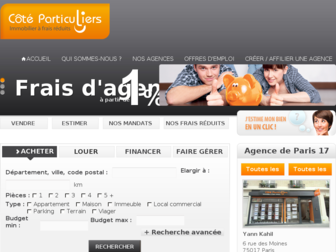 paris17.coteparticuliers.com website preview