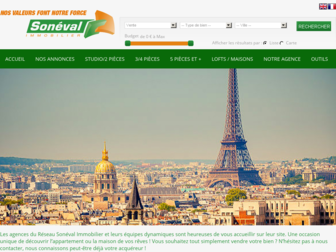 soneval.fr website preview