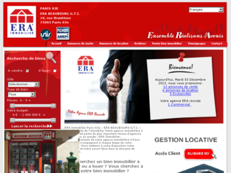 era-immobilier-paris-3-beaubourg.fr website preview