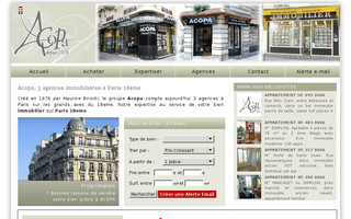 acopa-immobilier.fr website preview