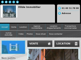 hildeimmobilier.fr website preview