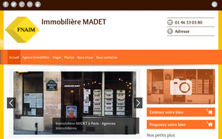 immobiliere-madet-paris.fr website preview