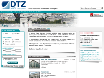paris.dtz-immo.fr website preview
