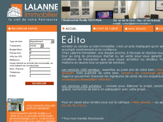 lalanne-immobilier.fr website preview