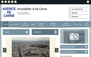 immo-decarne.fr website preview