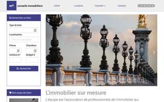 m2-conseil-immobilier.com website preview