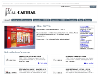 real-capital.octissimo.com website preview