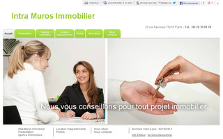 intramuros-immobilier-paris.com website preview