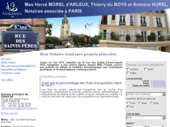 notaires-paris6eme.fr website preview