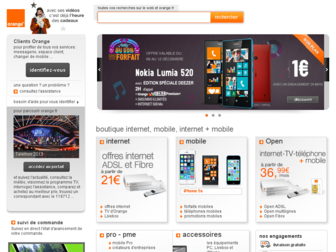 orange.fr website preview