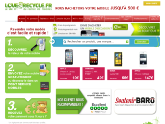 love2recycle.fr website preview