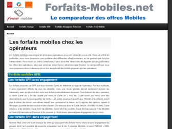 forfaits-mobiles.net website preview