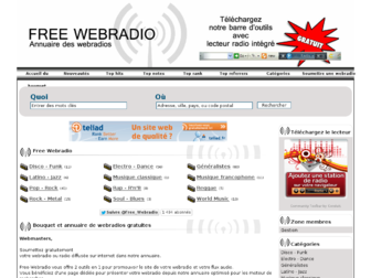 free-webradio.com website preview