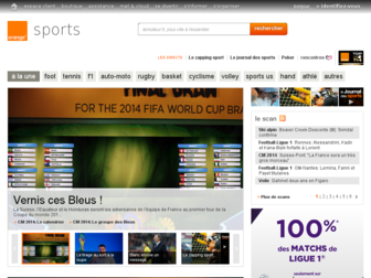 sports.orange.fr website preview