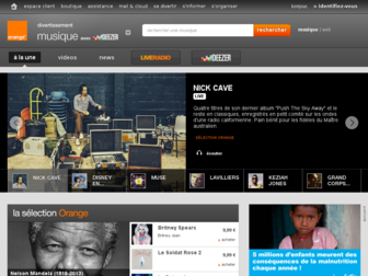 musique.orange.fr website preview