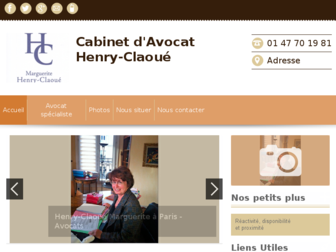 avocat-henry-claoue-paris.fr website preview