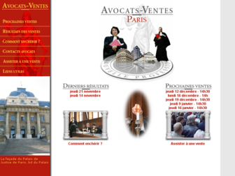 paris.avocats-ventes.com website preview