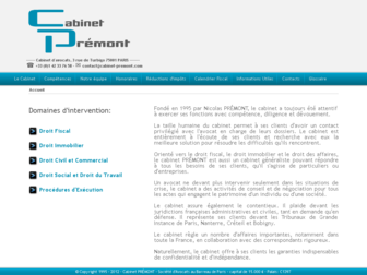 cabinet-premont.eu website preview