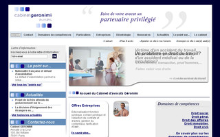 geronimi-avocats.fr website preview