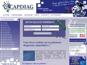 capdiagnostic.fr website preview