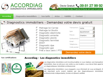 accordiag.fr website preview