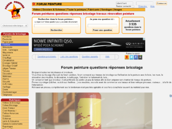 forum-peintures.com website preview