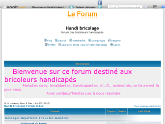 handicapbricolage.xooit.fr website preview