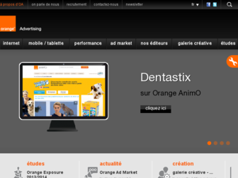 orangeadvertising.fr website preview