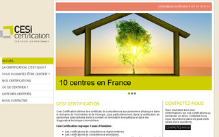 cesi-certification.fr website preview
