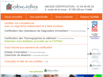 abcidia-certification.fr website preview