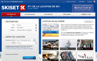 val-d-isere.skiset.com website preview