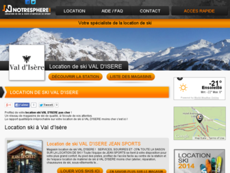 location-ski-val-d-isere.notresphere.com website preview