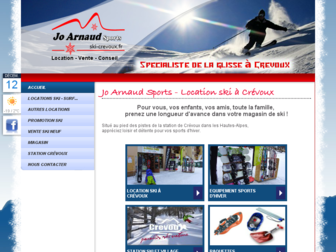ski-crevoux.fr website preview
