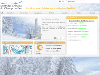 lechampdufeu-ski.com website preview