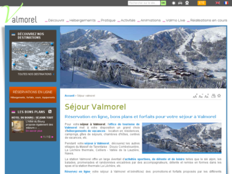 sejour-ski.valmorel.com website preview