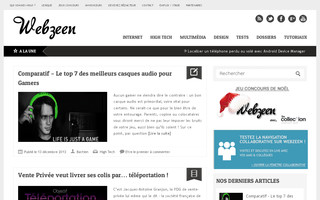 webzeen.fr website preview